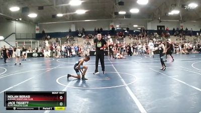 80 lbs Cons. Round 2 - Nolan Berasi, Elevate Wrestling Club vs Jace Tiggett, Elite Athletic Club