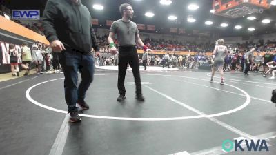 100 lbs Semifinal - Mac Boso, Choctaw Ironman Youth Wrestling vs Connor Young, Husky Wrestling Club