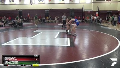 JV-10 lbs Cons. Semi - Cam Sweat, Clear Creek-Amana vs Nolan Weiser, Cedar Rapids Kennedy