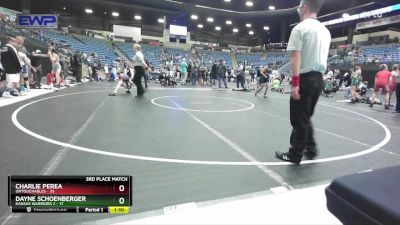 92 lbs Placement - Charlie Perea, Untouchables vs Dayne Schoenberger, Kansas Warriors 2