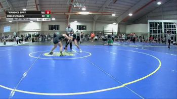 125 lbs Quarterfinal - Emilie Conley, Elyria High School vs Kandice Spry, Tri-Valley High School