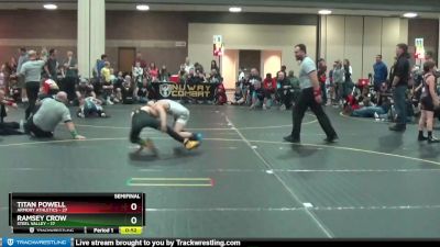 92 lbs Semis (4 Team) - Ramsey Crow, Steel Valley vs Titan Powell, Armory Athletics