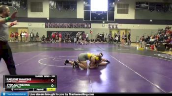 155 lbs Quarterfinal - Tyra Schwering, Southeast Polk vs Raelene Hawkins, Iowa Valley, Marengo