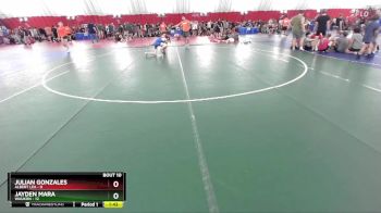 120 lbs Round 4 (6 Team) - Julian Gonzales, Albert Lea vs Jayden Mara, Waukon