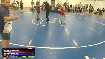 92 lbs Round 3 (8 Team) - Elijah Governor, Washington vs Jericho Burkart, Oklahoma Red