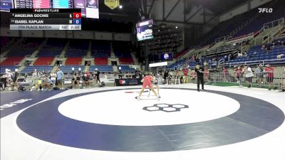 115 lbs 7th Place Match - Angelina Gochis, IL vs Isabel Kaplan, IN