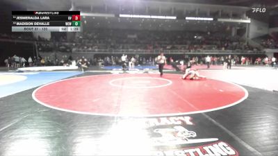 120 lbs Champ. Round 1 - Madison Devalle, Will C. Wood vs Jesmeralda Lara, Golden Valley