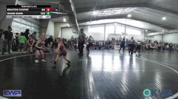 55 lbs Quarterfinal - Braxton Cooper, Bristow Elementary Wrestling Club vs Shane Guinn, Fort Gibson Youth Wrestling