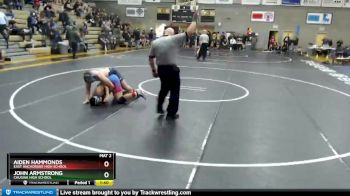 189 lbs Champ. Round 1 - Aiden Hammonds, East Anchorage High School vs JOHN ARMSTRONG, Chugiak High School