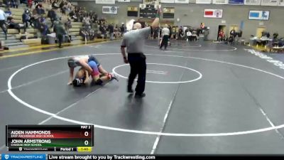 189 lbs Champ. Round 1 - Aiden Hammonds, East Anchorage High School vs JOHN ARMSTRONG, Chugiak High School