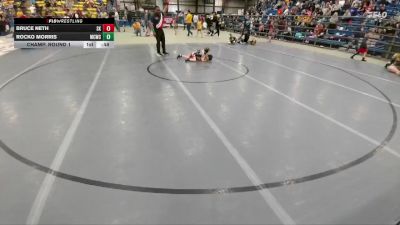 50 lbs Champ. Round 1 - Bruce Neth, Scotland/Menno Knights vs Rocko Morris, Magic City Wrestling Club