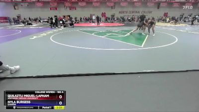 160 A Cons. Round 2 - Quilaztli Miguel-Lapham, Southern Oregon University vs Nyla Burgess, Gannon