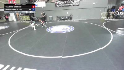 67 lbs Champ. Round 1 - Santino Castillo vs Christopher Scott, Delta Wrestling Club