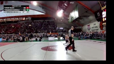 4A 113 lbs Champ. Round 1 - Wyatt Black, Weiser vs Francisco Burrola, American Falls