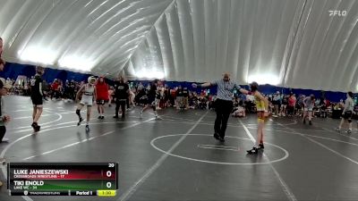 84 lbs Round 1 (8 Team) - Tiki Enold, Lake WC vs Luke Janieszewski, Crossroads Wrestling