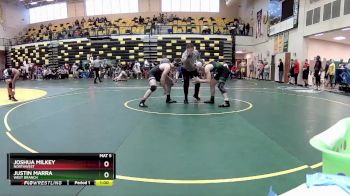 157 lbs Cons. Round 3 - Joshua Milkey, NORTHWEST vs Justin Marra, WEST BRANCH