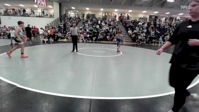 110 lbs Semifinal - Ryan Crocker, Open Mats vs Gavin Sportsman, Honey Badger Wrestling Club