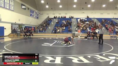 160 lbs Cons. Round 2 - Hayley Huynh, Mt. San Antonio College vs Natalie Flores, Cerritos College