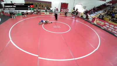 56 lbs Round 1 - Luke Torres, SoCal Hammers vs Cameron Yee, Pounders WC