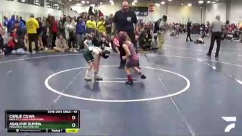 43 lbs Champ. Round 1 - Adalynn Summa, Pennfield Panthers WC vs Carlie Cilwa, Reed City Youth Wrestling