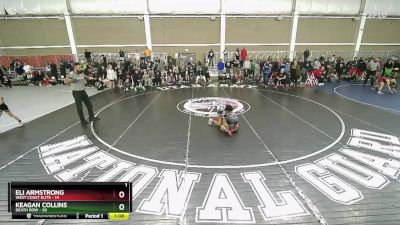 84 lbs Round 3 (4 Team) - KEAGAN COLLINS, Death Row vs Eli Armstrong, West Coast Elite