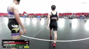 132 lbs Round 3 (6 Team) - Caden Kersten, Denmark vs Carter Freeman, Wisconsin Rapids