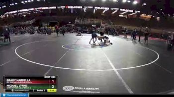 132 lbs Champ. Round 1 - Brady Nardella, Mt. Pisgah Christian School vs Michael Lynne, Christopher Columbus H S