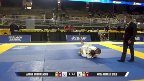 Kayla Michelle Sikes vs Abigail S Christenson 2025 Pan Jiu Jitsu IBJJF Championship