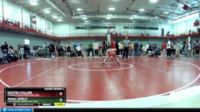 80 lbs Champ. Round 2 - Dustin Collier, Charlestown Wrestling Club vs Noah Goelz, Contenders Wrestling Club