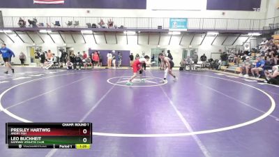 150 lbs Champ. Round 1 - Presley Hartwig, Angry Fish vs Leo Buchheit, Gateway Athletic Club