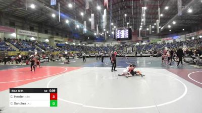 89 lbs Consi Of 4 - Creed Herder, Elbert County Wranglers vs Christopher Sanchez, La Junta Wolfpack