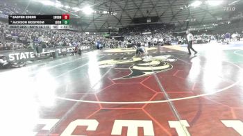 Boys 3A 113 lbs Champ. Round 3 - Jackson Mostrom, Liberty (Issaquah) vs Easten Edens, Shorewood