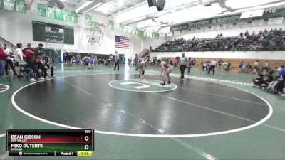 150 lbs Cons. Round 6 - Miko Duterte, Upland vs Dean Gibson, Simi Valley