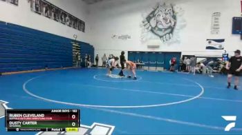 182 lbs 3rd Place Match - Ruben Cleveland, Buffalo Outlaws Wrestling Club vs Dusty Carter, Wyoming