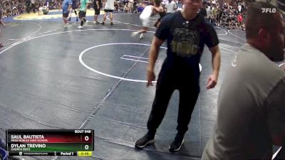 174 lbs Cons. Round 5 - Dylan Trevino, Church Boyz vs Saul Bautista, Paso Robles High School