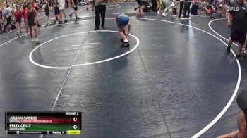 100 lbs Round 2 - Felix Cruz, UNATTACHED vs Julian Sarkis, Central Catholic Wrestling Clu