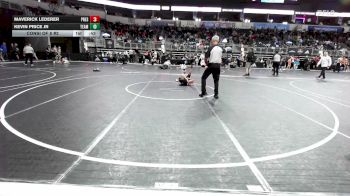 58 lbs Consi Of 8 #2 - Maverick Lederer, Prescott Valley BigHorns vs Kevin Price Jr, Team Of Hard Knox