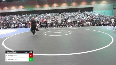 126 lbs Quarterfinal - Blake Nevils, Meridian vs Edwin Sierra, Poway