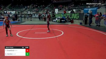 49 lbs Semifinal - Tyrese Crawford, Readyrp National vs Clace Hanlon, SLAM WC