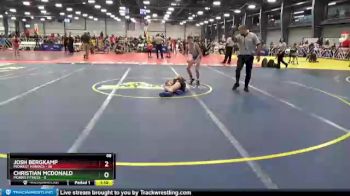 88 lbs Round 2 - Josh Bergkamp, Midwest Maniacs vs Christian McDonald, Morris Fitness