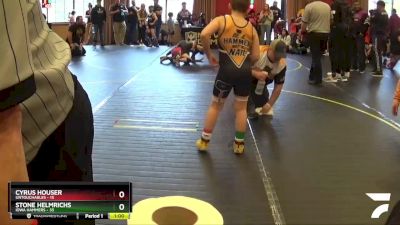 90 lbs Round 3 (4 Team) - Stone Helmrichs, Iowa Hammers vs Cyrus Houser, Untouchables