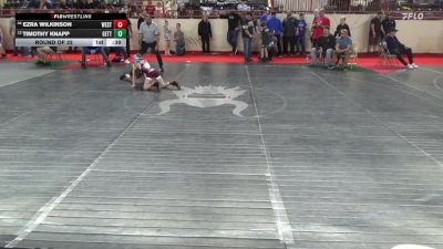 60_B lbs Round Of 32 - Ezra Wilkinson, West Branch vs Timothy Knapp, Gettysburg