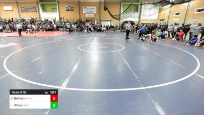 145 lbs Round Of 32 - Jonah Weber, Avon vs Vincent DeMaio, Methuen