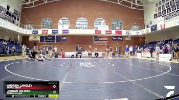 155 lbs Quarterfinal - Andreia Langley, Emory & Henry vs Jordan Wilson, Ferrum College