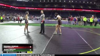 Girls-145 lbs Semifinal - Aleah Swilley, Mt Morris (EAJ) HS vs Rihanna Venegas, Gabriel Richard HS