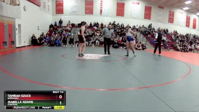 190 lbs Quarterfinal - Tamrah Szucs, Normandy vs Isabella Adams, Chippewa