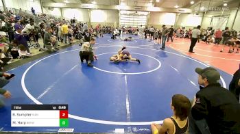 75 lbs Quarterfinal - Bronc Sumpter, Vian Wrestling Club vs Maddon Harp, Broken Bow Youth Wrestling