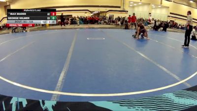 125 lbs Cons. Round 2 - Max Mader, Adrian NCAA vs George Wilmer, Cornerstone University