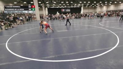 106 lbs Quarters - Colton Benwell, Wentzville Wrestling Federation vs Alejandro De La Rosa, Cyclones Wrestling & Fitness