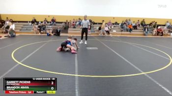 85 lbs Round 2 - Garrett Pickens, Mat Monstars vs Brandon Araya, Cane Bay